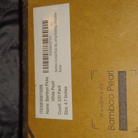 2 Bxs Bamboo Pearl Hors'deurves Picks NWT - Picture 6 of 6